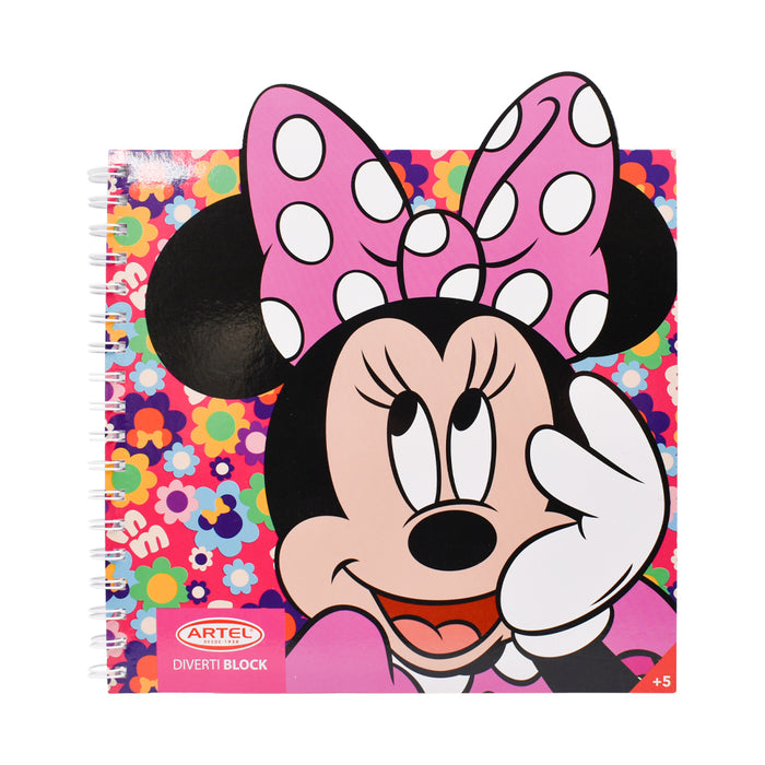 Block para colorear Disney Junior con portada de Minnie