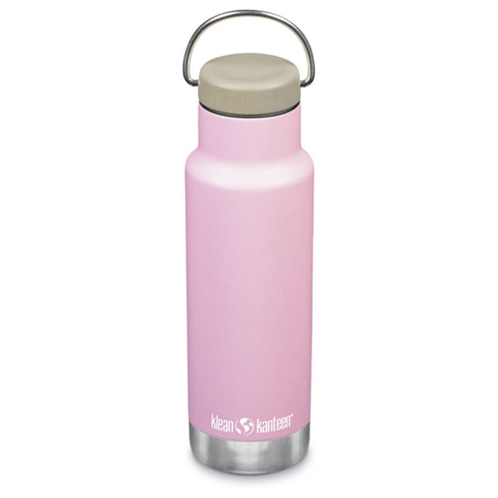Botella térmica Klean Kanteen Classic de 355 ml rosada lotus con tapa Loop