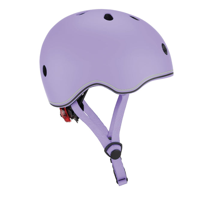 Casco infantil Globber Go Up Lights Lavender, niños