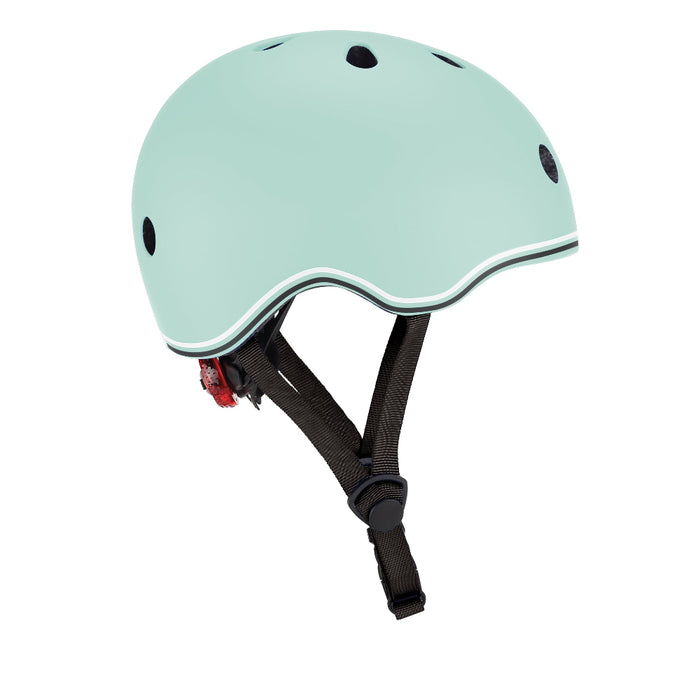 Casco infantil Globber Go Up Lights Mint, niños