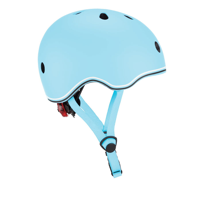 Casco infantil Globber Go Up Lights, niños, pastel y azul