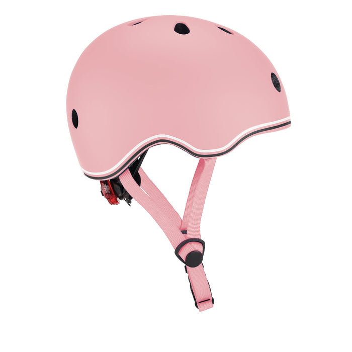 Casco infantil Globber Go Up Lights, niños, pastel y rosado