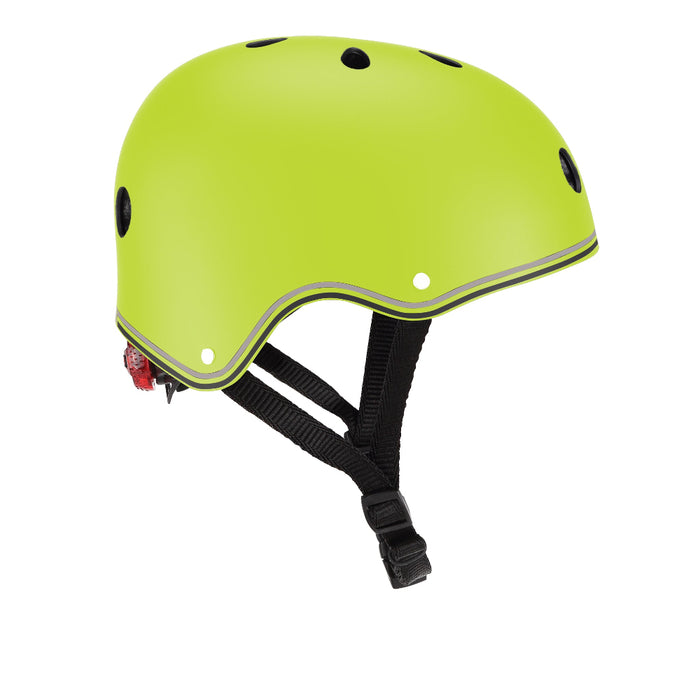 Casco infantil Globber Primo Lights, niños, lima y verde
