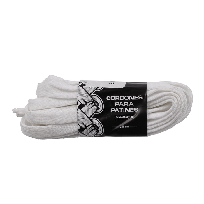 Cordones para patines Pedalcity Blanco
