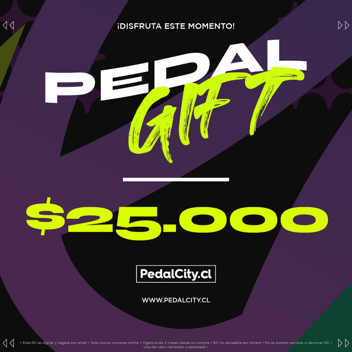 Gift card Pedalcity de $25.000