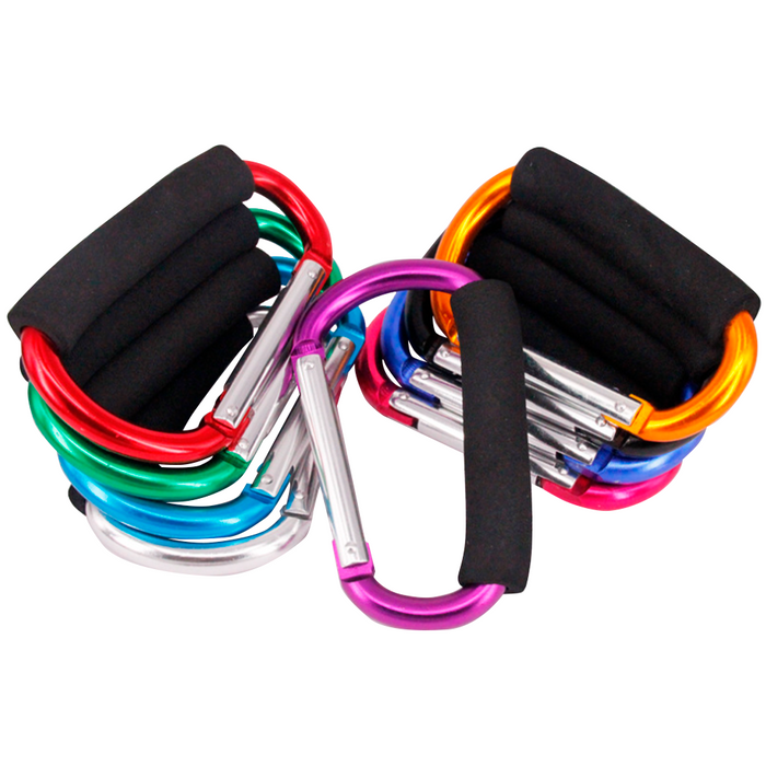 Ganchos metálicos para patines en varios colores con mango acolchado