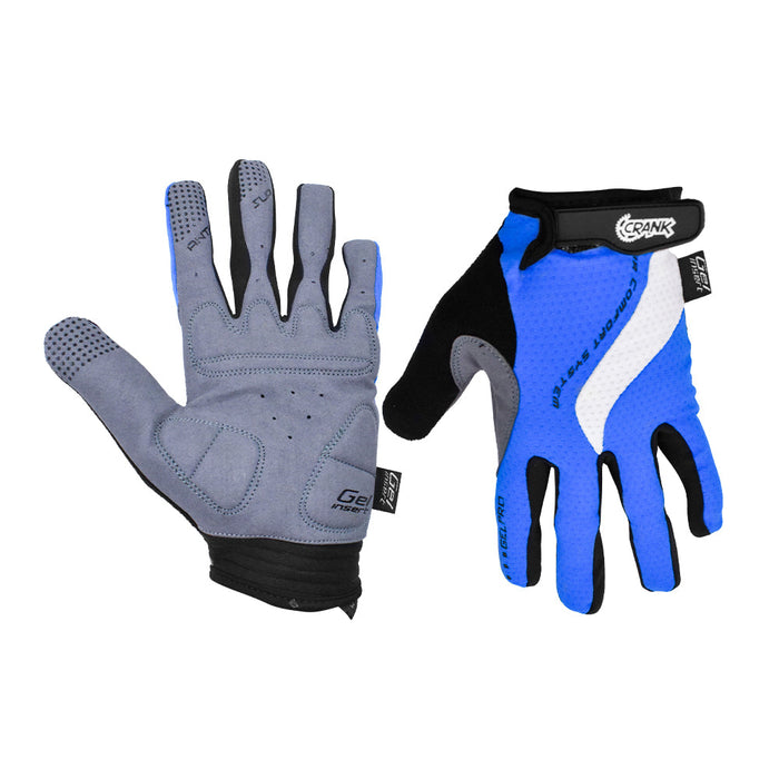 Par de guantes largos Crank Air Comfort System azules