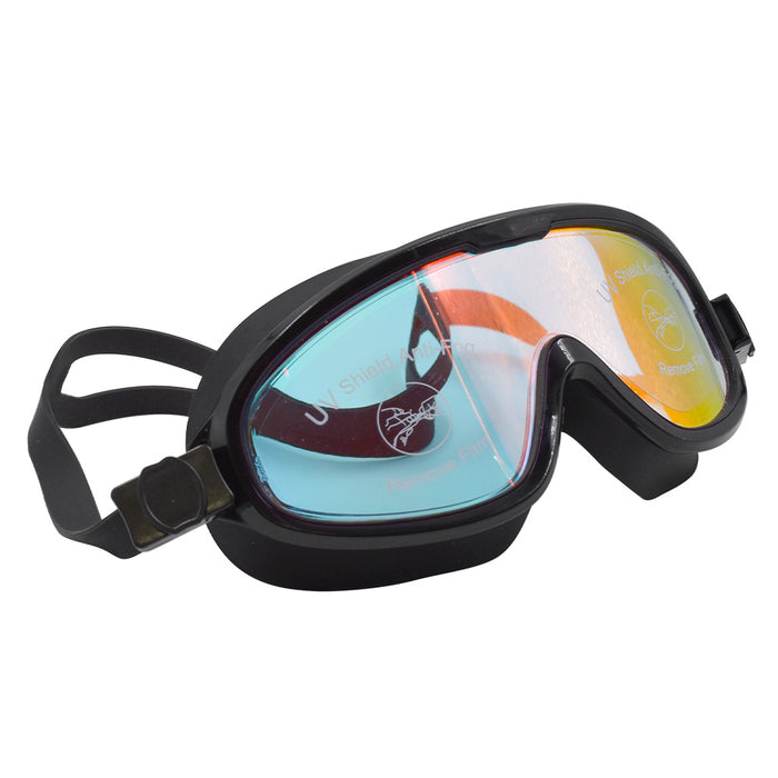 Lentes de natación Phoenix UV Shield antifog negro tipo máscara