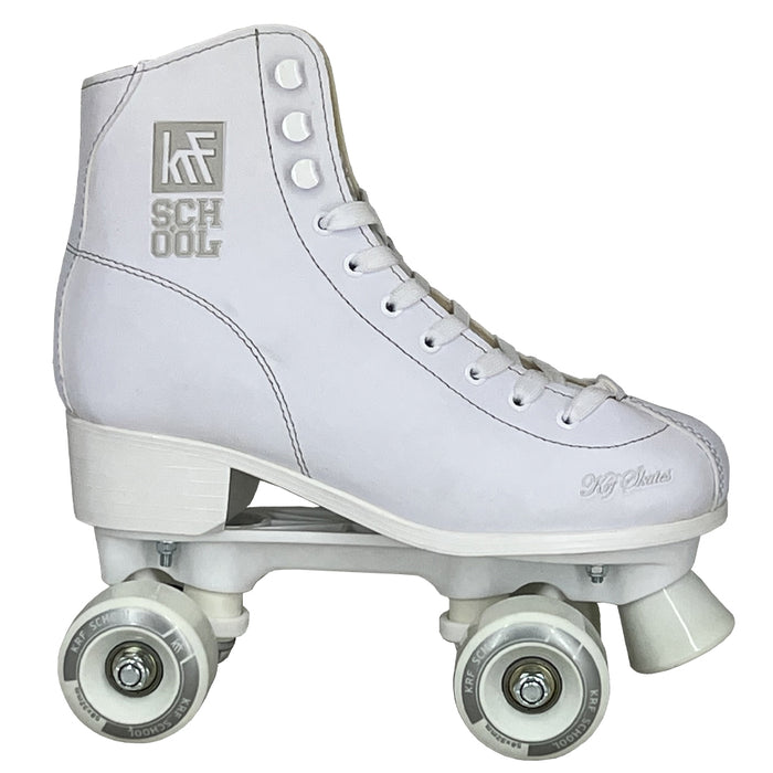 Patín quad artístico School PPH KRF blanco, vista lateral