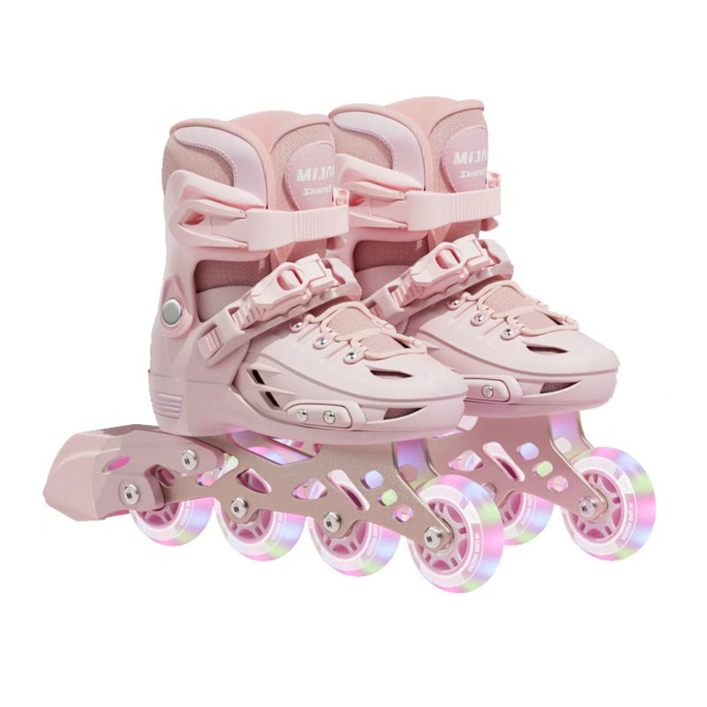 Patines en línea ajustables Infantiles Mijak Pastel Pink