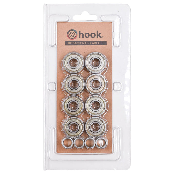 Rodamientos ABEC-5 Hook en su empaque