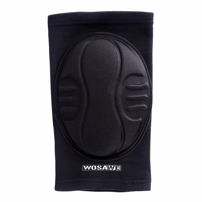 Rodillera deportiva blanda Wosawe negra vista frontal