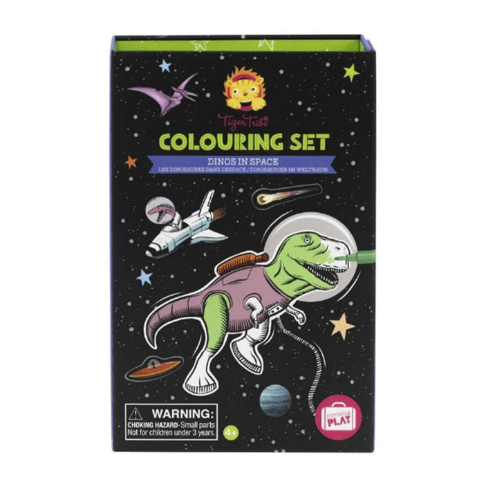 Set para pintar Dinos en el espacio Tiger Tribe en su caja
