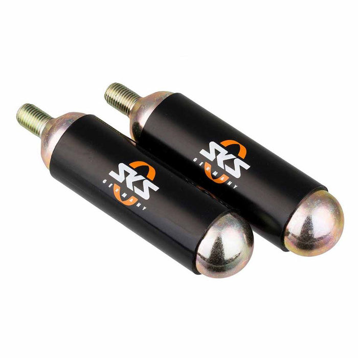 Dos cartuchos de CO2 SKS de 24 g con hilo