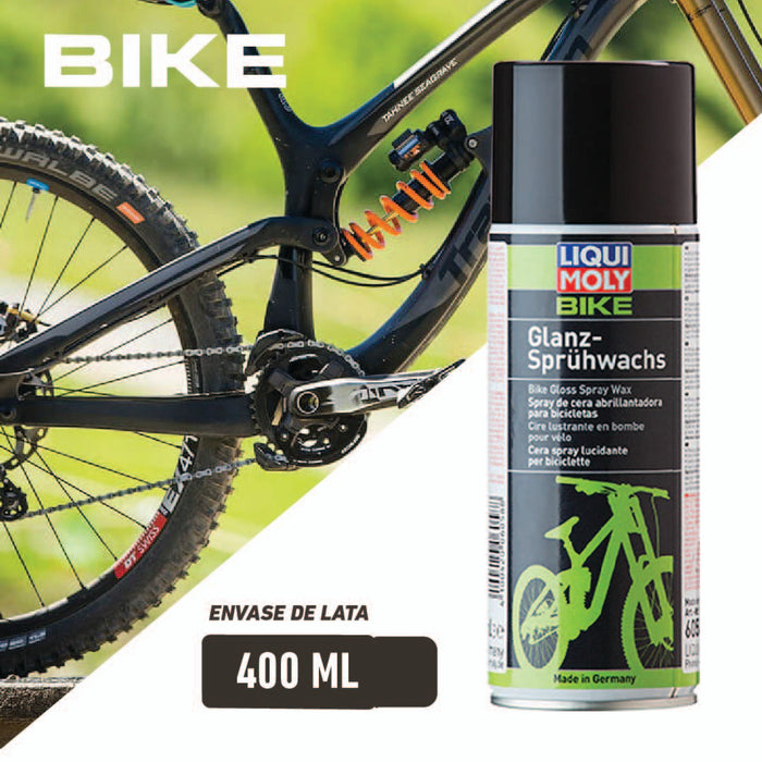 Cera Liqui Moly Glanz Sprühwachs 400 ml con bicicleta