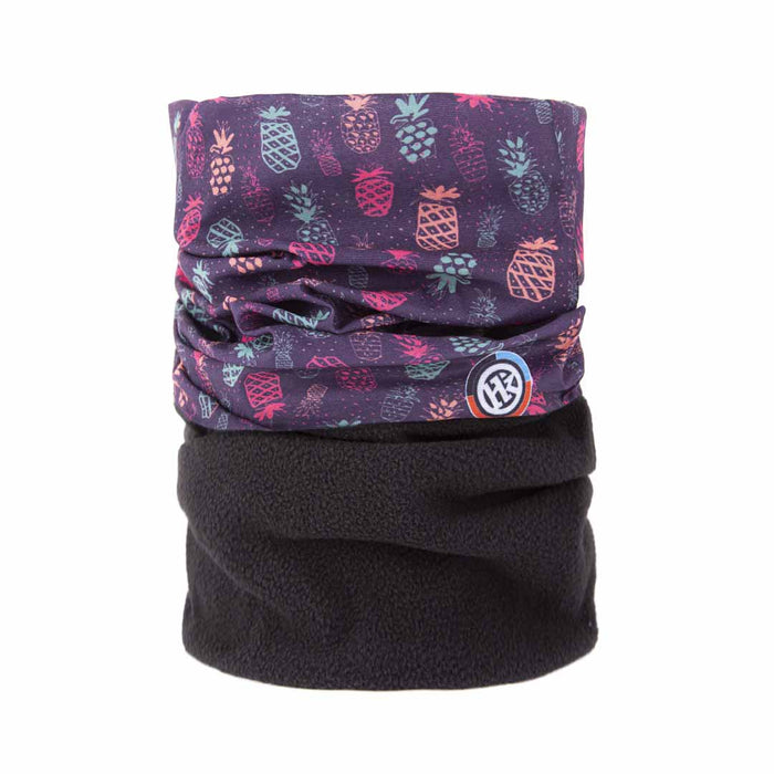 Bandana multifuncional de polar con estampado de piñas
