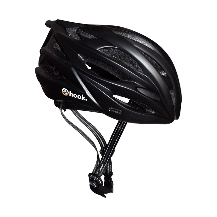 Casco sport Hook HK-303 negro mate, vista lateral