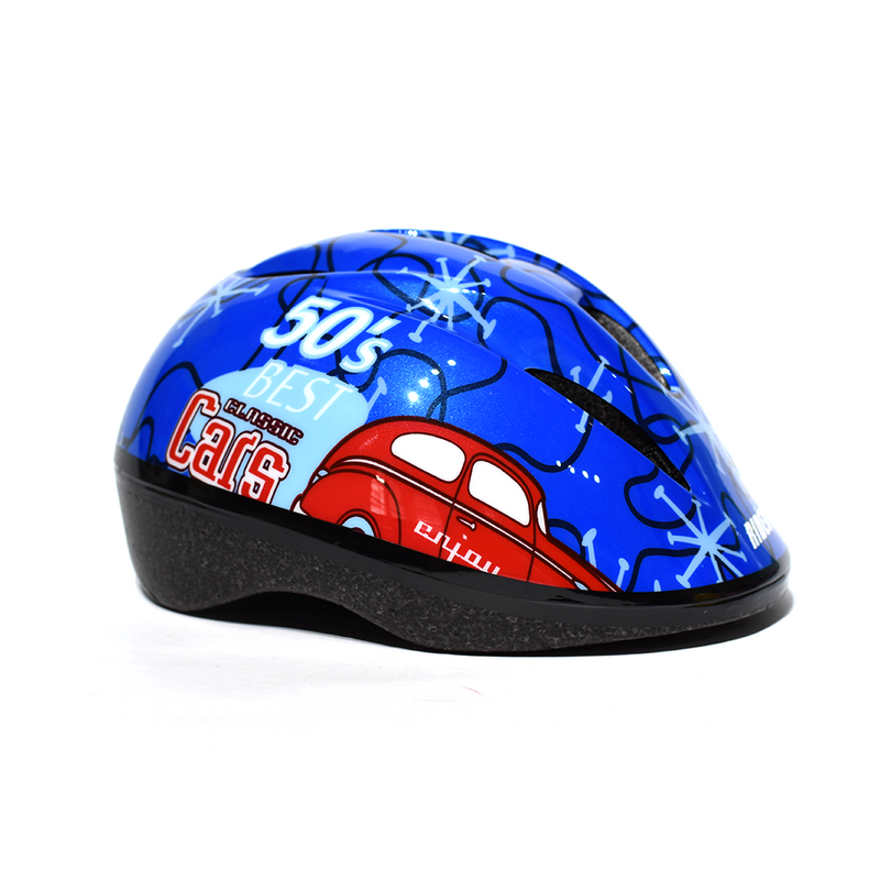 Set de casco + protecciones Cars Rider azul