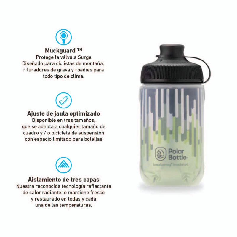 Botella Breakaway® Muck Insulated 350ml Moss/Desert