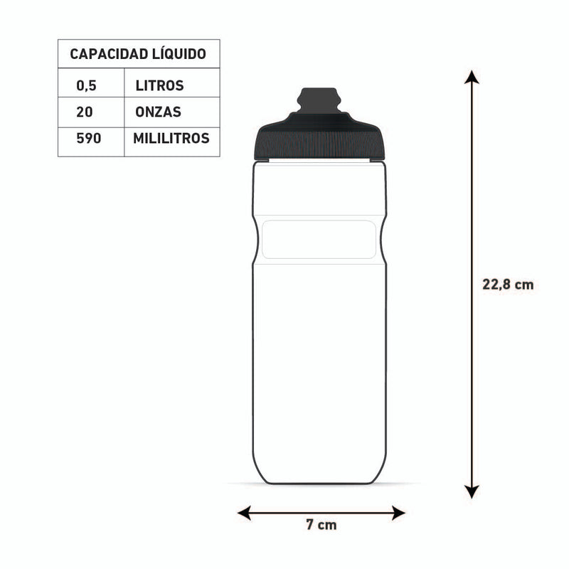 Botella Breakaway® Muck Insulated 590ml Charcoal/Copper