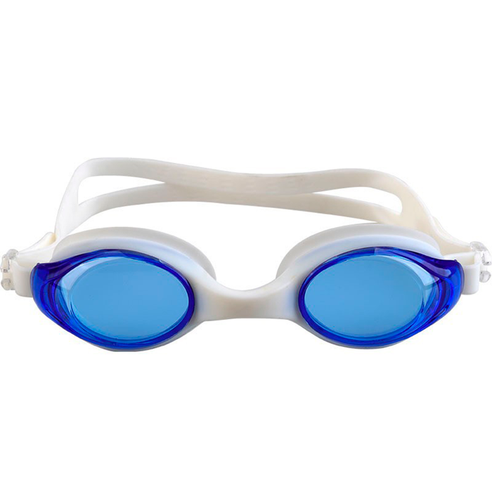 Lentes de natación Phoenix G906 antifog azul con correa blanca