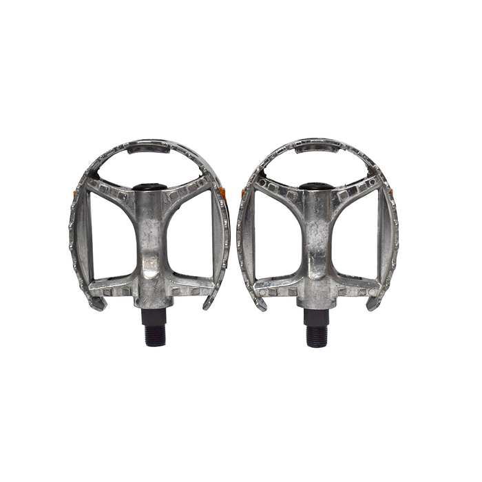 Pedales BMX de aluminio con reflectante vista frontal
