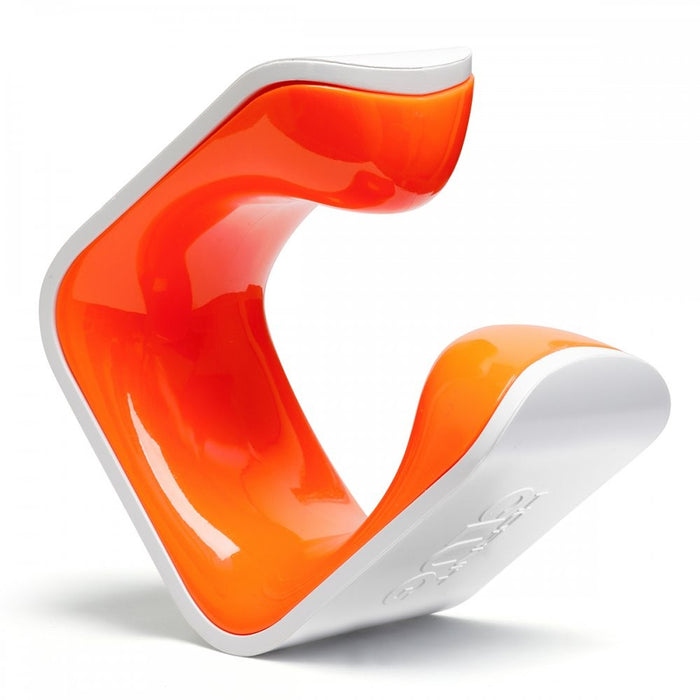 Soporte de pared para bicicleta Clug naranjo y blanco