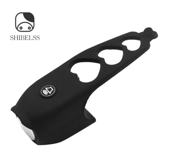 Bocina eléctrica para bicicleta o scooter negra de silicona