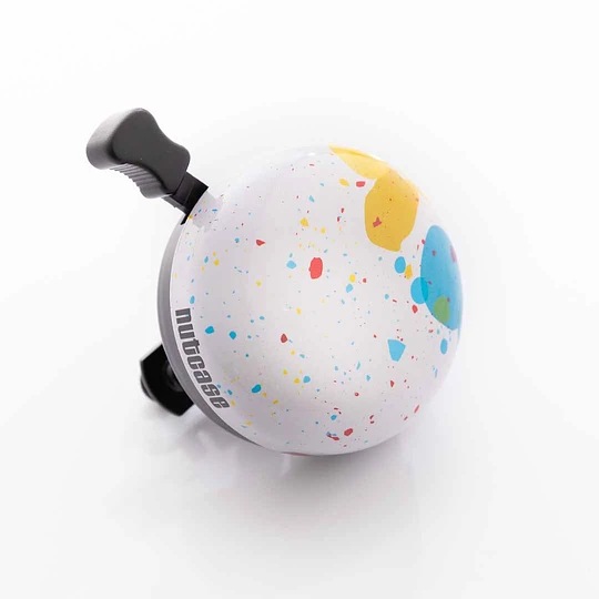 Campanilla Nutcase Jaw Breaker blanca con salpicaduras de colores
