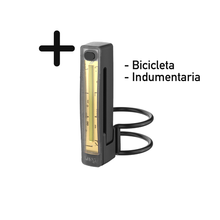 Luz delantera Knog Blinder Plus para bicicleta e indumentaria