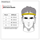 Guía de tallas del casco Pro-Tec Riot Snow Stealth