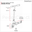 Scooter urbano No Fear 110mm amarillo