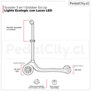 Scooter 3 ruedas Globber Go Up Deluxe 360 con luces 3 en 1