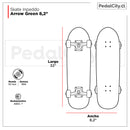 Skate Inpeddo Arrow Green 8,2"