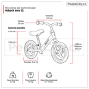 Bicicleta de aprendizaje Albott Aro 12 Pink