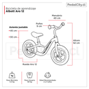 Bicicleta de aprendizaje Albott Aro 12 Amarillo