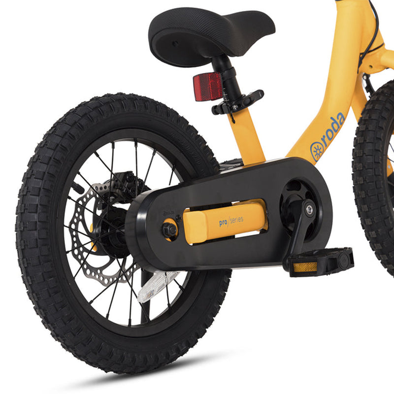 Bicicleta Roda Pro Series Aro 14 + Kit de Pedales Naranjo