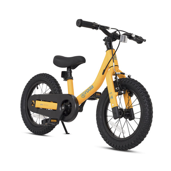 Bicicleta Roda Pro Series Aro 14 + Kit de Pedales Naranjo