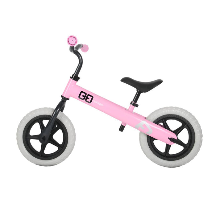 Bicicleta de aprendizaje Albott aro 12 palo rosa, vista lateral