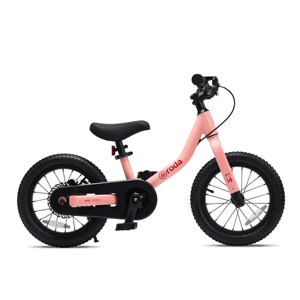 Bicicleta de aprendizaje 2 en 1 Aro 14 Roda rosada