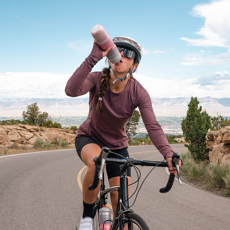 Botella de agua Polar Surge Tartan 20oz Highlighter Pink