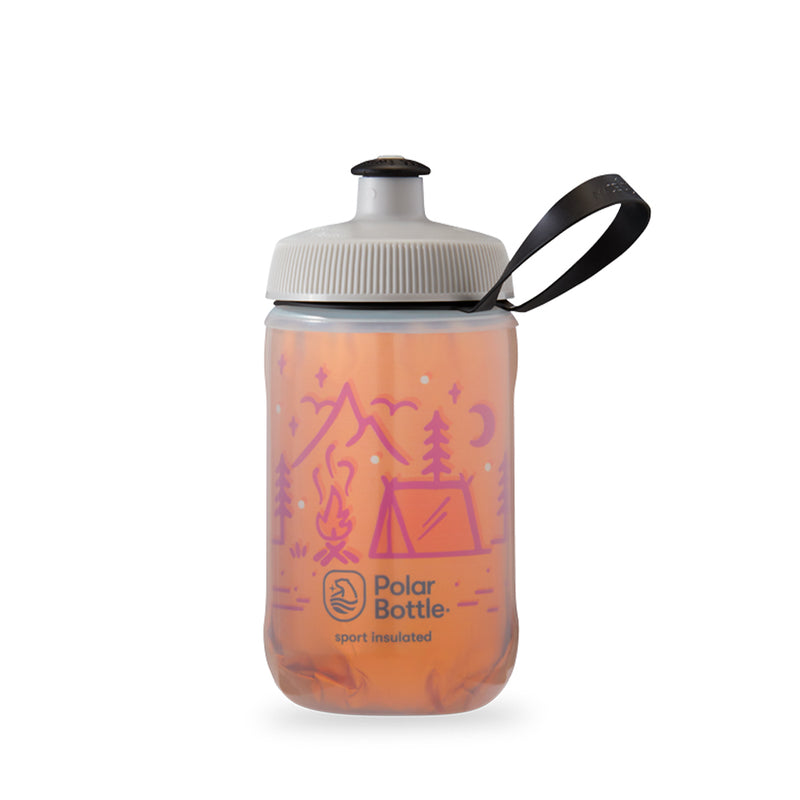 Botella de agua Polar Kids Campfire 12oz Tangerine