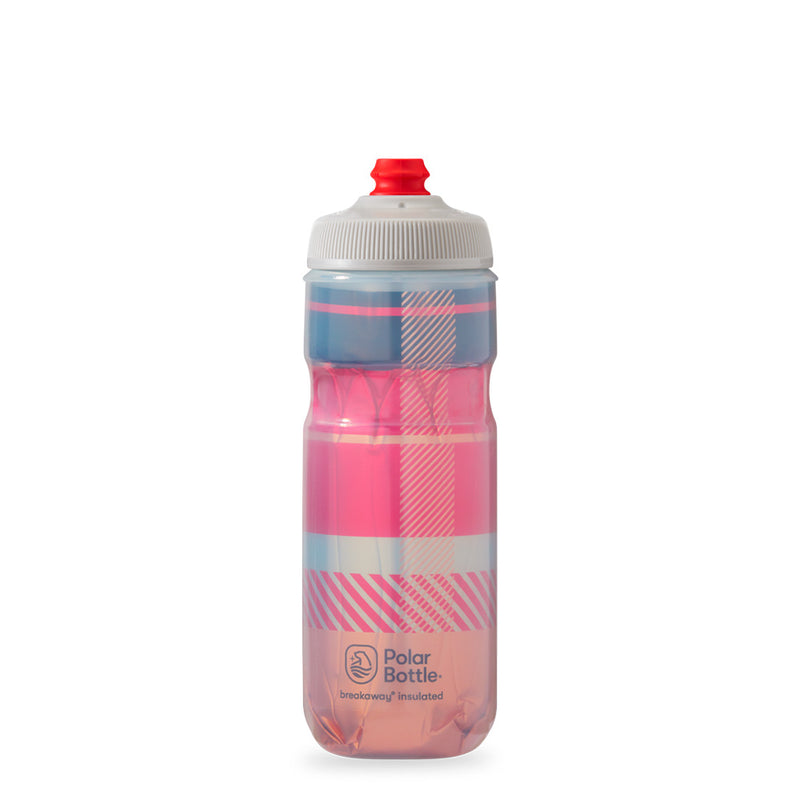 Botella de agua Polar Surge Tartan 20oz Highlighter Pink