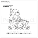 Patines Freeskate OnWheels Negro C9 80MM