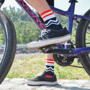 Calcetines Spandex Deportivos negro/rojo