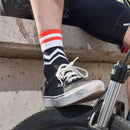 Calcetines Spandex Deportivos negro/rojo