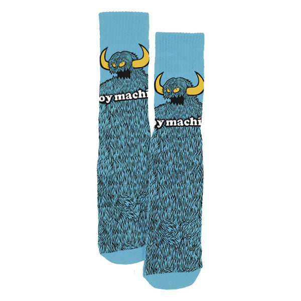 Calcetines Toy Machine Furry Monster Blue