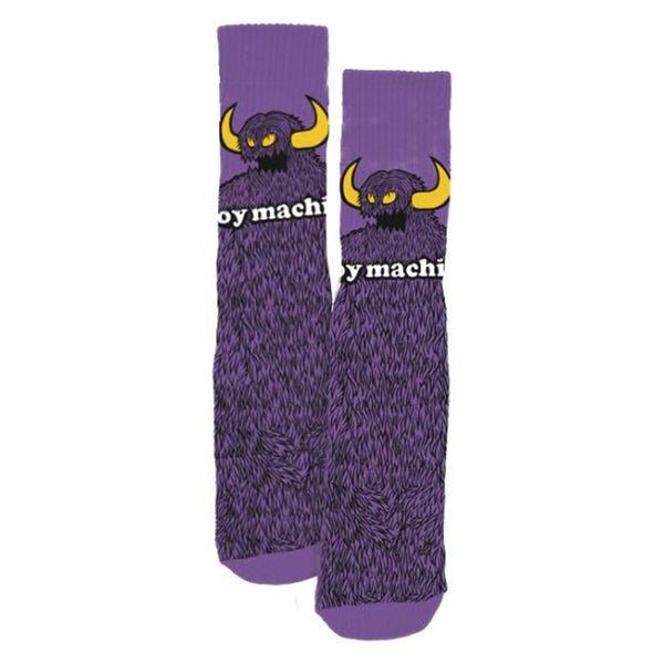 Calcetines Toy Machine Furry Monster Purple