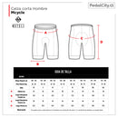 Calza corta de ciclismo Mcycle Black