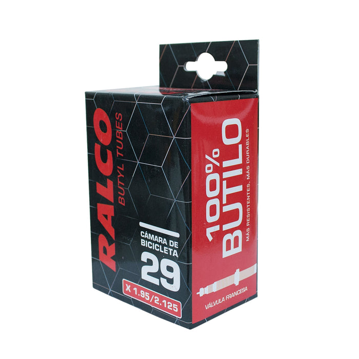 Cámara Ralco de butilo aro 29 x 1.95/2.125 con válvula francesa en su caja